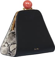 LarAllan Josephine Ball Frame Calfskin Leather Bag