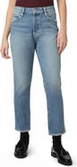 PAIGE Billy High Waist Crop Straight Leg Jeans
