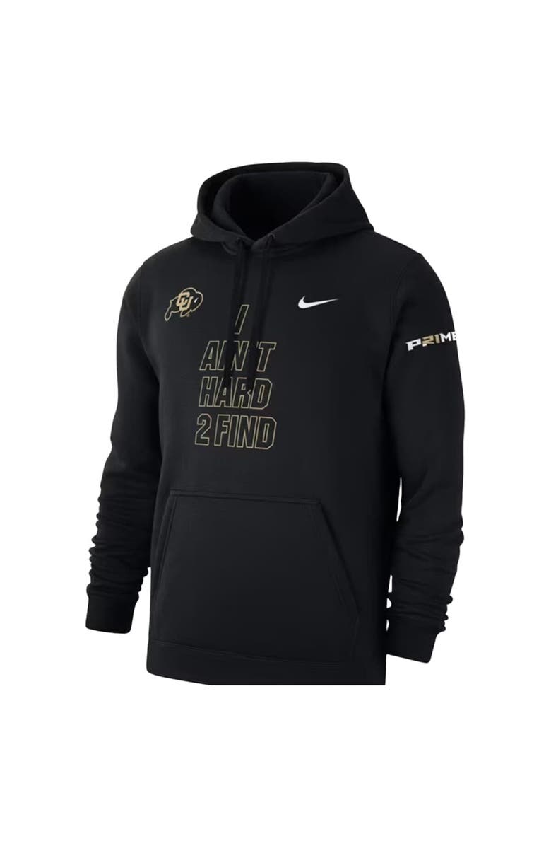 Nike Men's Nike Black Colorado Buffaloes I Ain't Hard 2 Find Coach Prime Club Fleece Hoodie, Alternate, color,