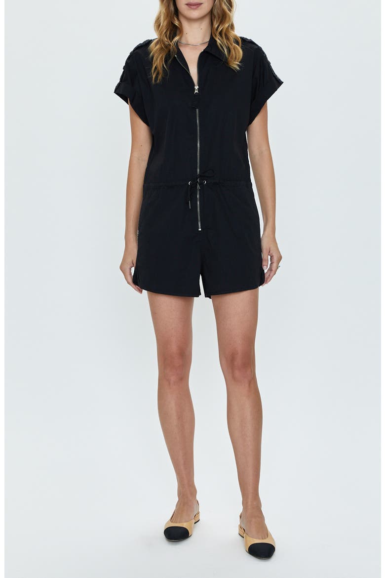 Meg Zip Romper, Main, color, FADE TO BLACK