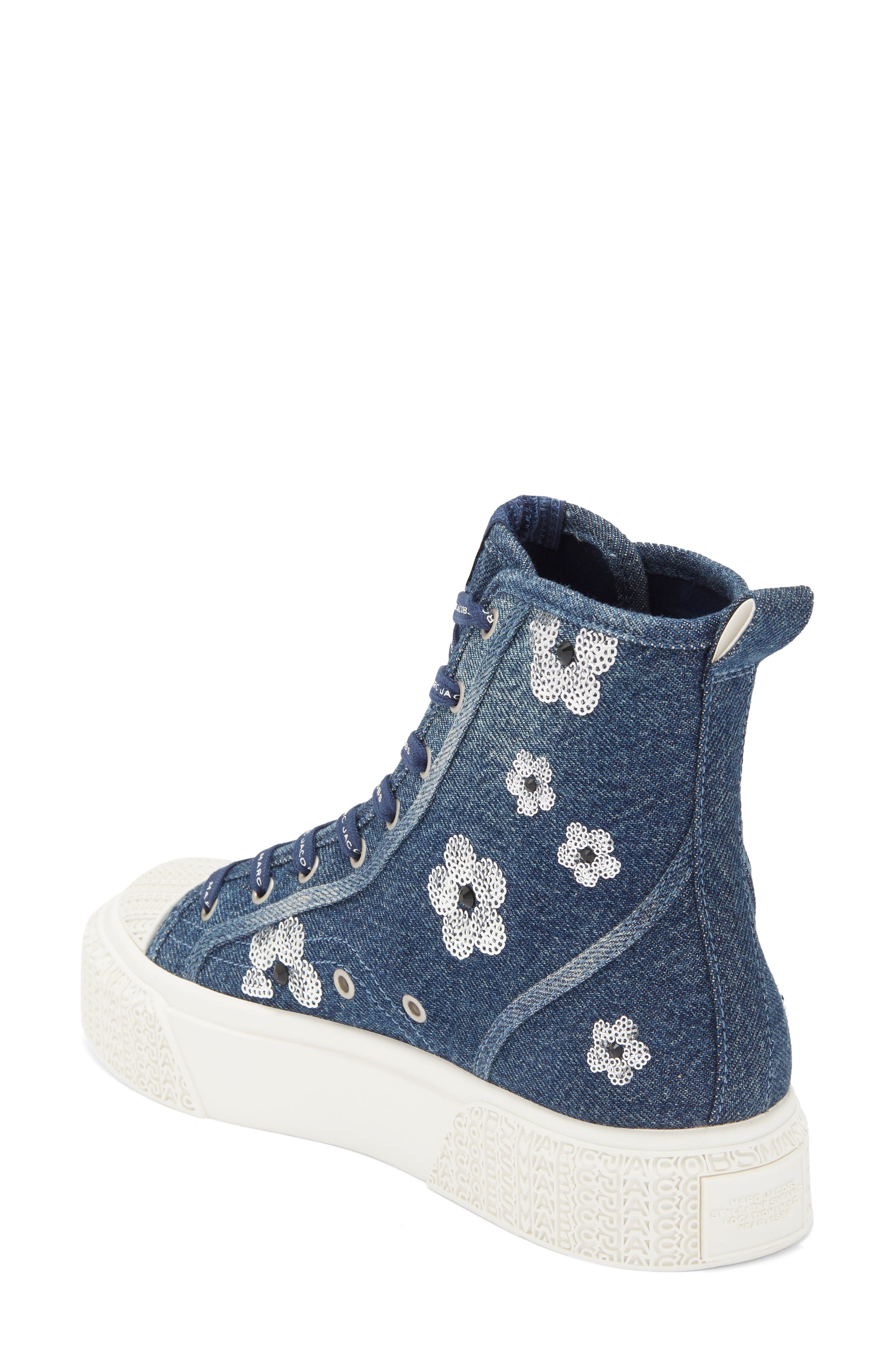 The High Top Platform Sneaker, Alternate, color, VINTAGE INDIGO