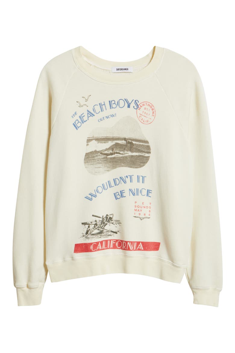 The Beach Boys Graphic Sweatshirt, Alternate, color, STONE VINTAGE