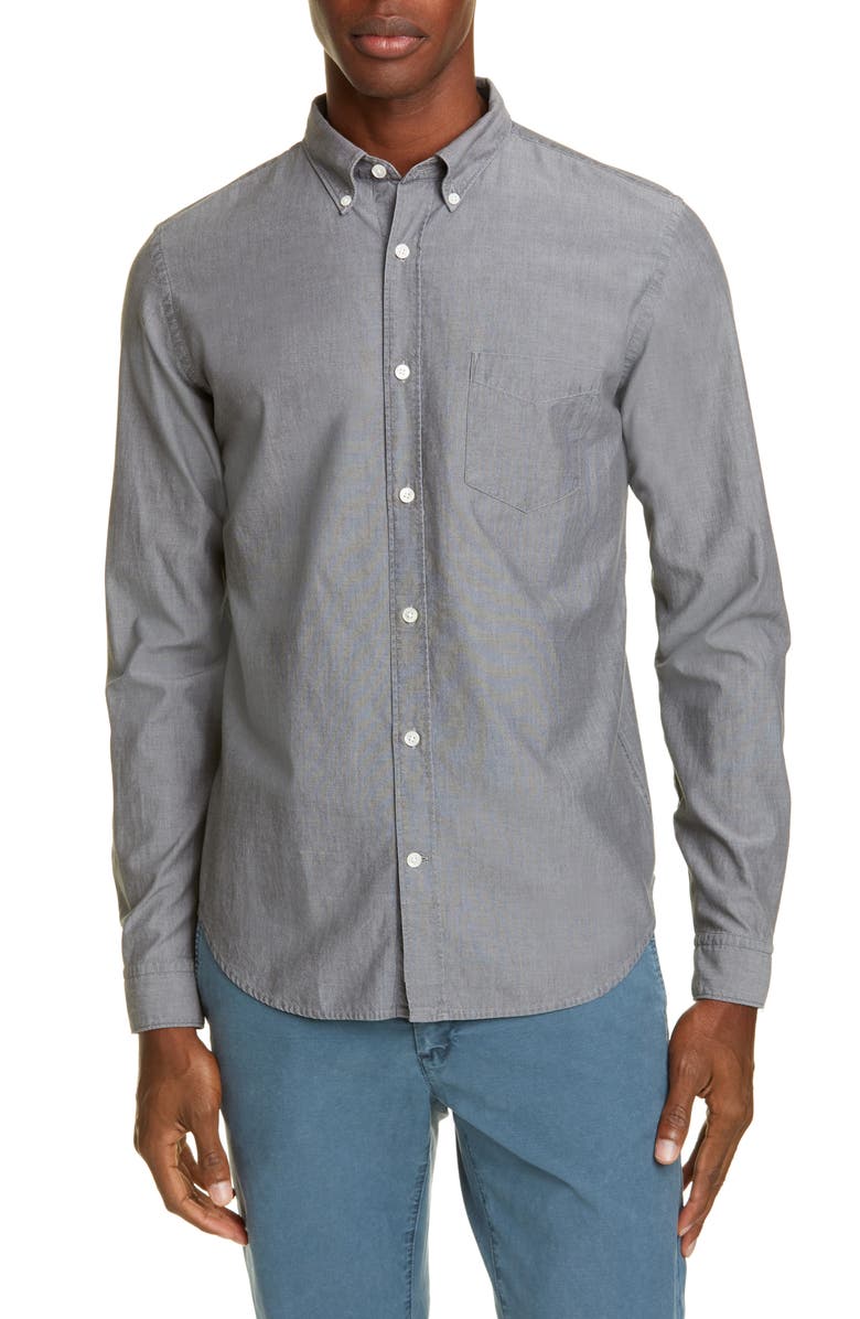 Closed Chambray Button-Down Shirt, Main, color, 