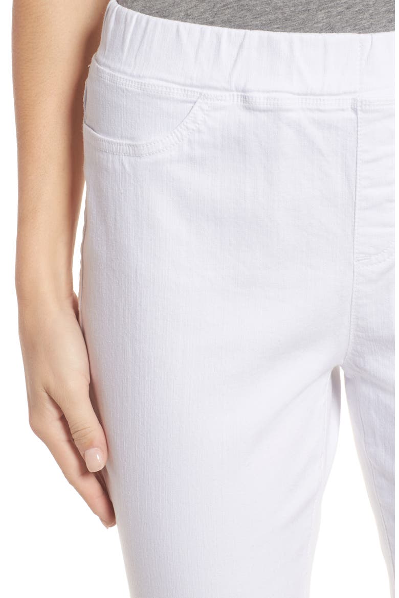 Stretch Organic Cotton Denim Skinny Pants, Alternate, color, WHITE