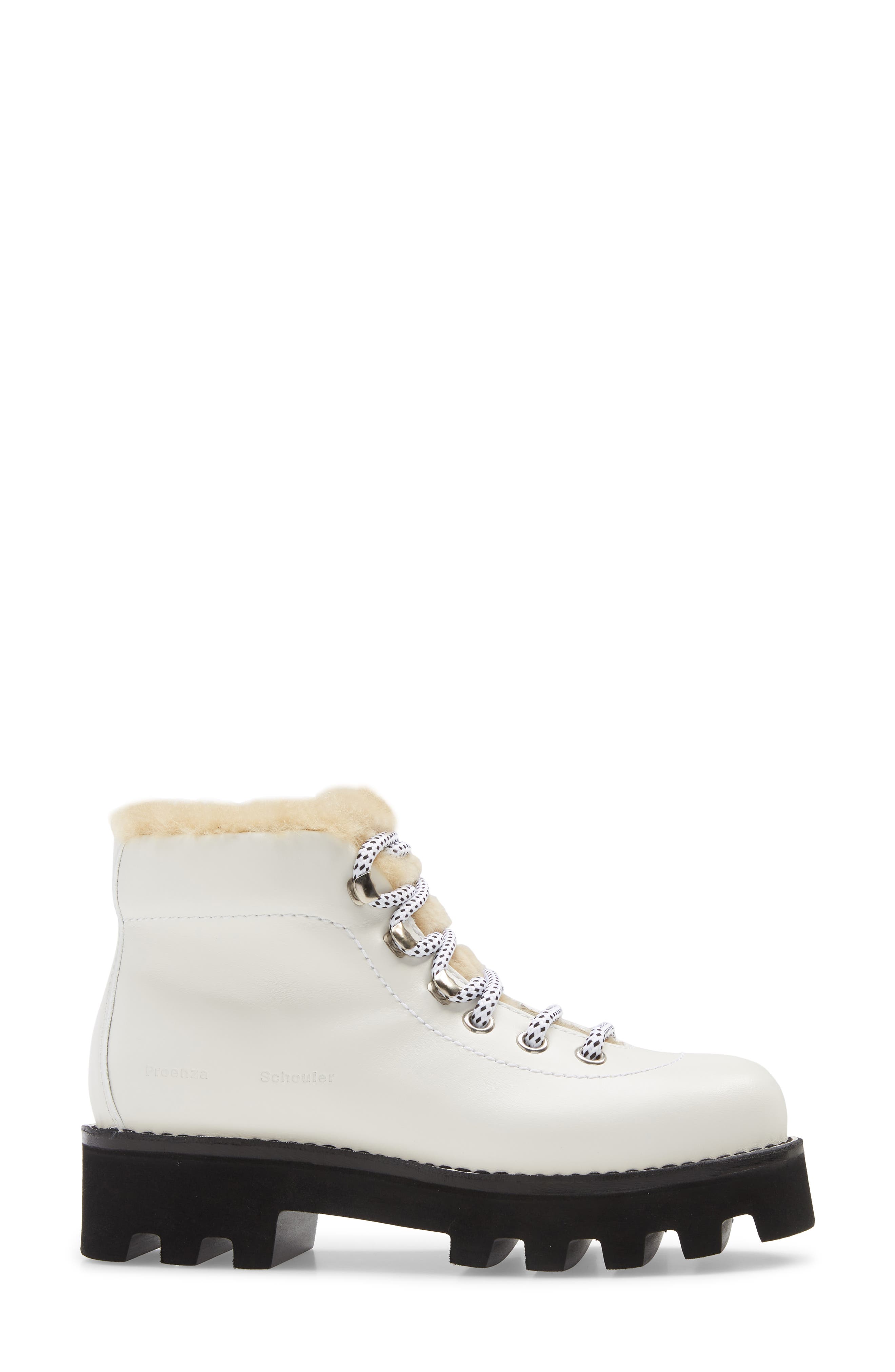 Proenza Schouler Genuine Shearling Lined Hiking Boot, Alternate, color, 