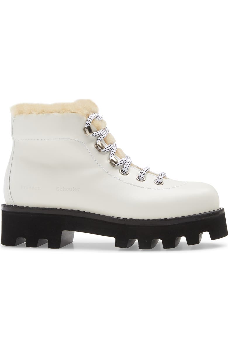 Proenza Schouler Genuine Shearling Lined Hiking Boot, Alternate, color,