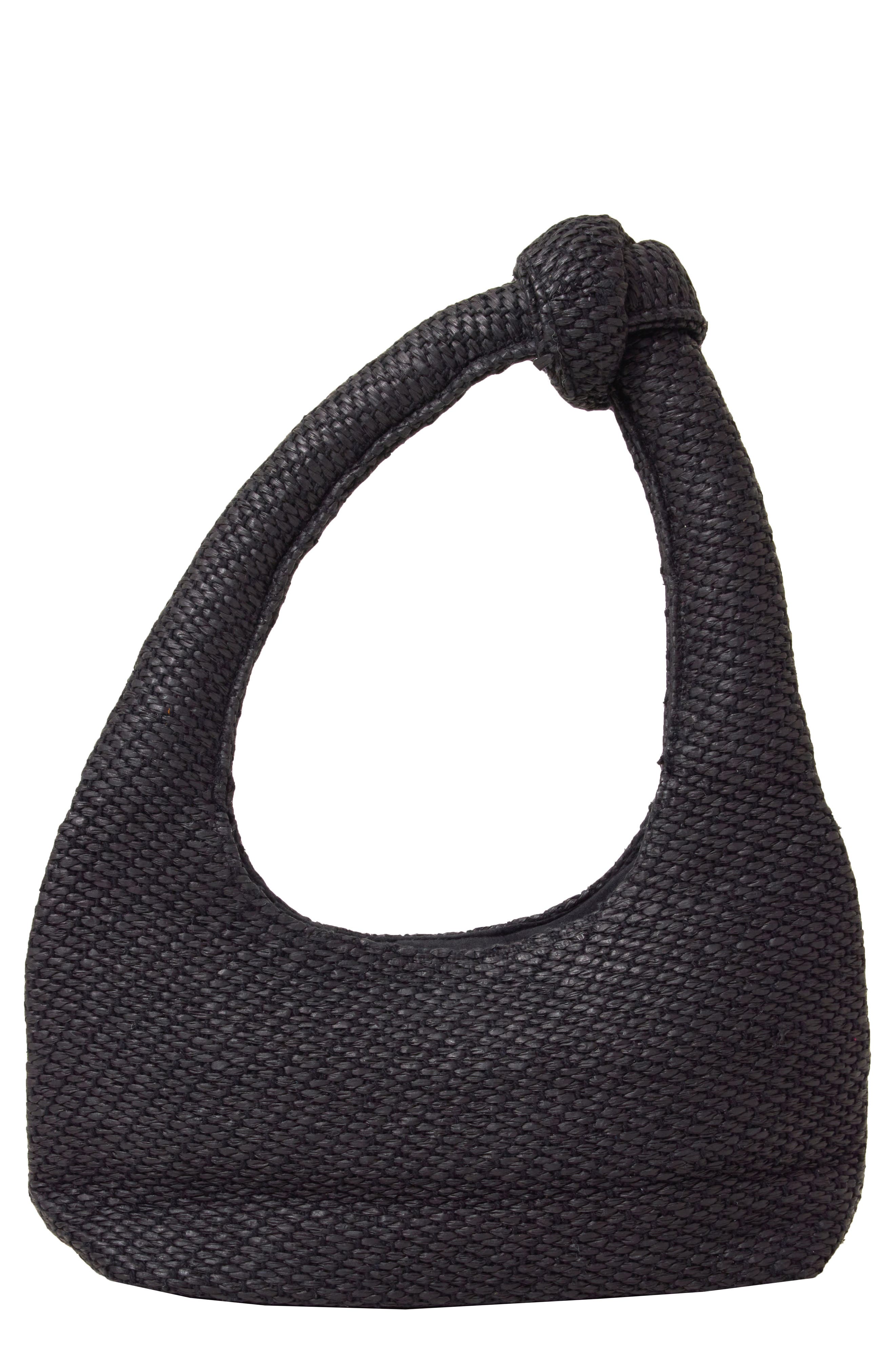 LSPACE Ryder Raffia Sholder Bag, Main, color, Black