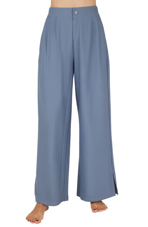 Fifth Ave Wide Leg Stretch Pants