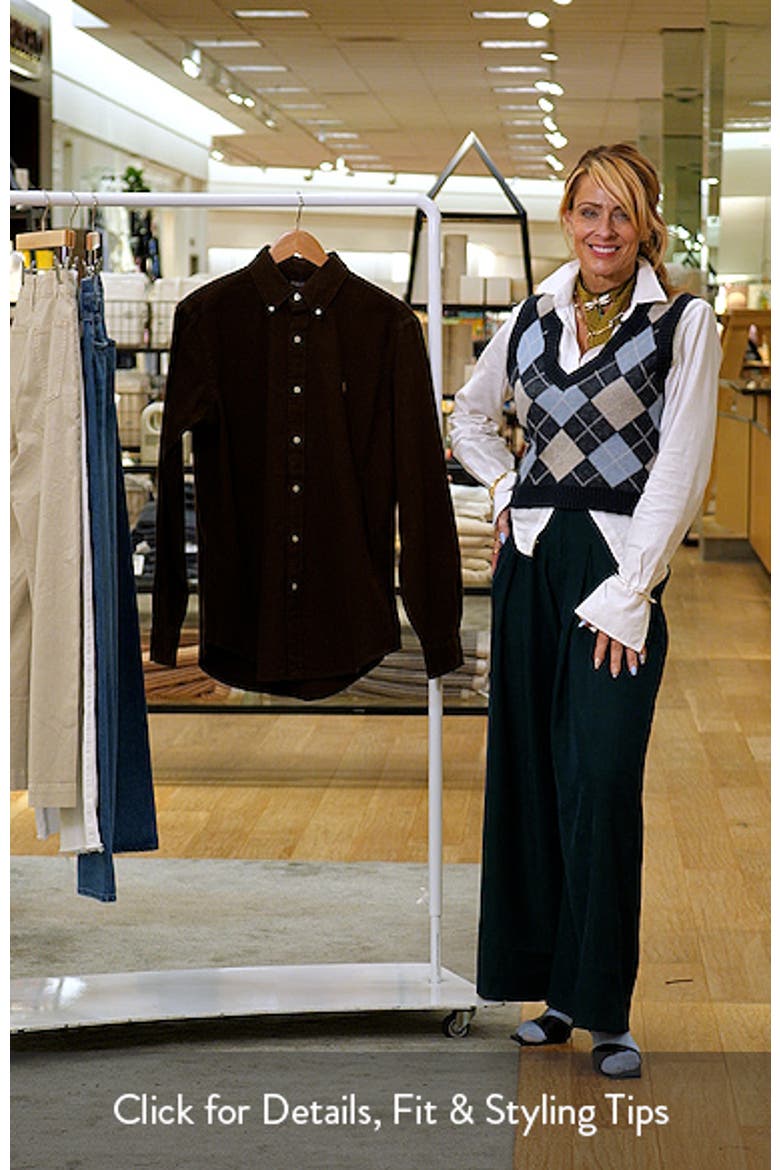 Classic Fit Brushed Cotton Flannel Button-Down Shirt video