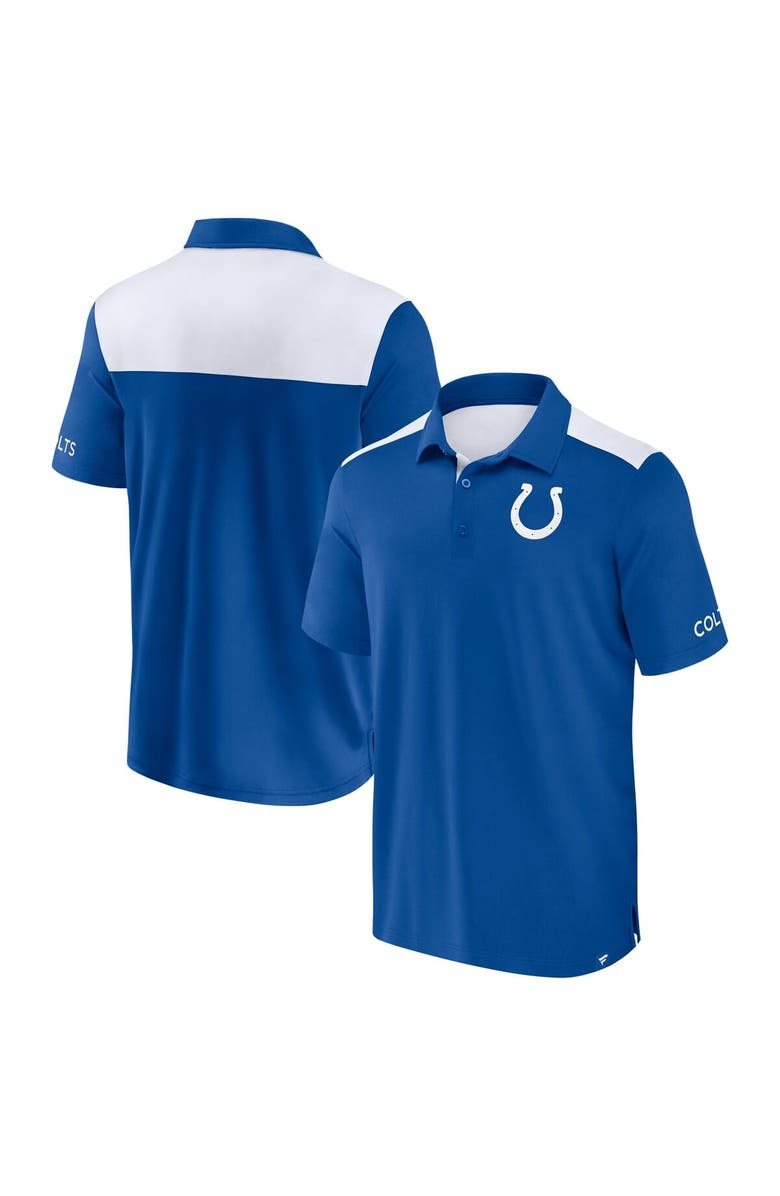 FANATICS Men's Fanatics  Royal/White Indianapolis Colts Colorblock Polo, Main, color, Royal