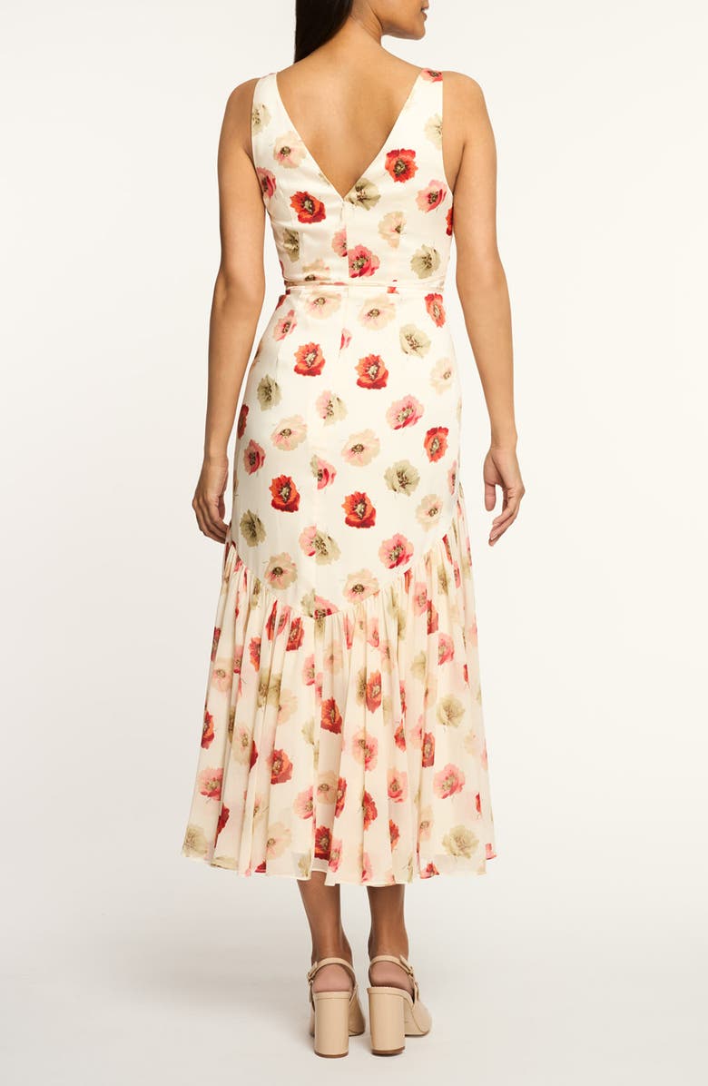 Cinq à Sept Floating Poppies Makaila Sleeveless Dress, Alternate, color, Gardenia Multi