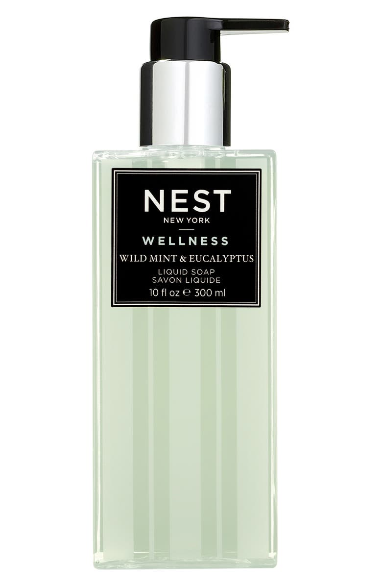 NEST New York Wild Mint & Eucalyptus Liquid Soap, Main, color, 