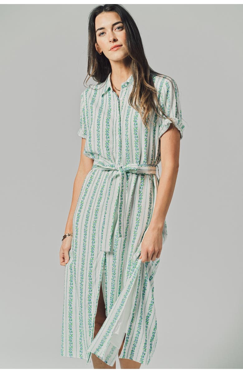 The Shirt The Short Sleeve Kara Dress, Alternate, color, Blue Floral Stripe