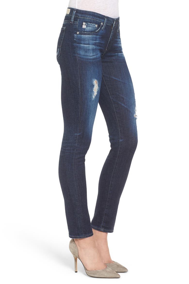 'The Stilt' Cigarette Leg Jeans, Alternate, color, 7 YEAR RIPPED