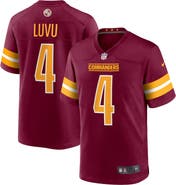 Nike Men's Nike Frankie Luvu  Burgundy Washington Commanders  Game Jersey