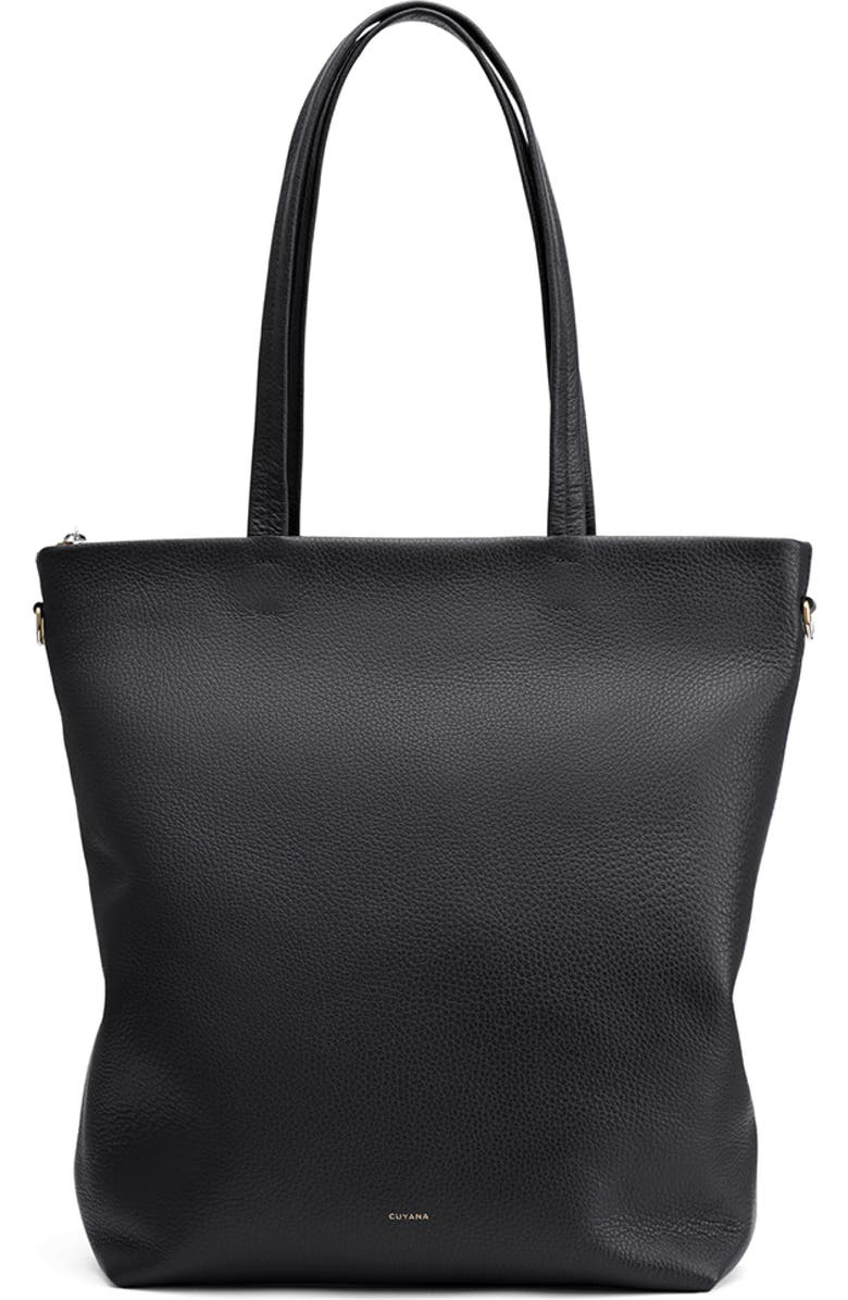 Cuyana Tall Easy Leather Zip Tote, Main, color,