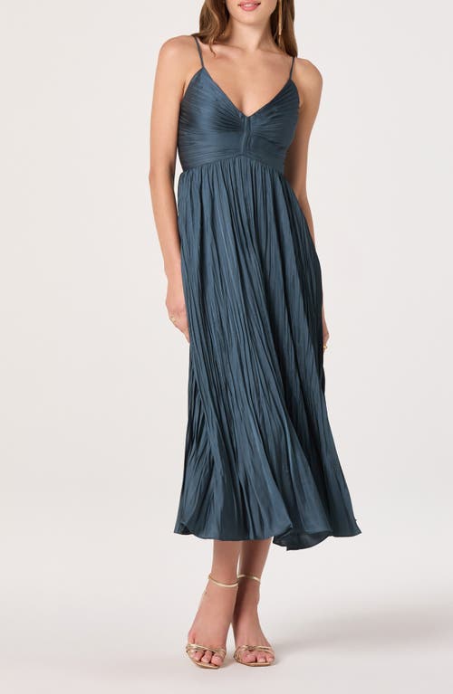 Astr The Label Maeve Midi Dress In Blue