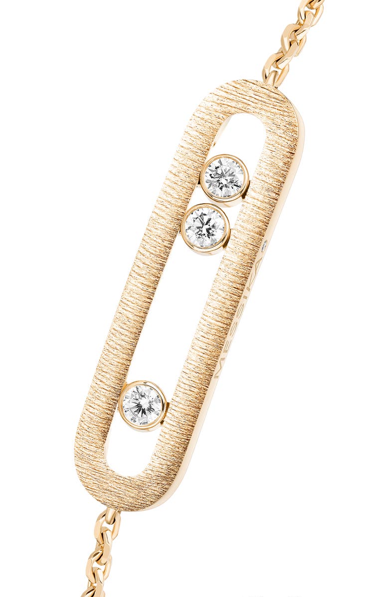 Messika Move Classique Ciselè Diamond Bracelet, Alternate, color, Yellow Gold