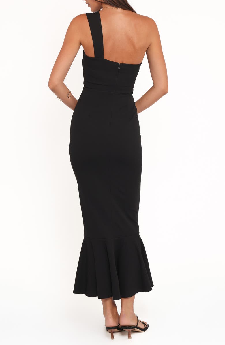 Petal & Pup Sasha One-Shoulder Maxi Dress, Alternate, color, Black
