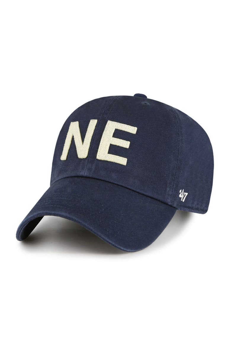 Women's '47 Navy New England Patriots Finley Clean Up Adjustable Hat, Main, color, Navy
