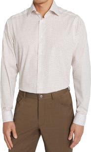 Jack Victor York Contemporary Fit Floral Stretch Cotton Button-Up Shirt