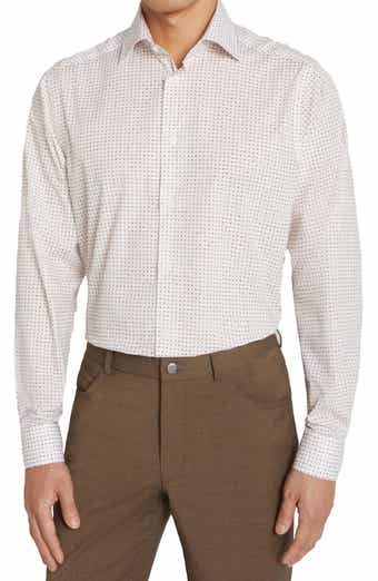 Jack Victor York Contemporary Fit Floral Stretch Cotton Button-Up Shirt