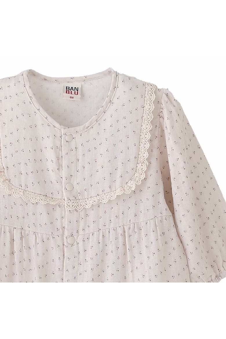 Lace Dot Romper, Alternate, color, Ivory