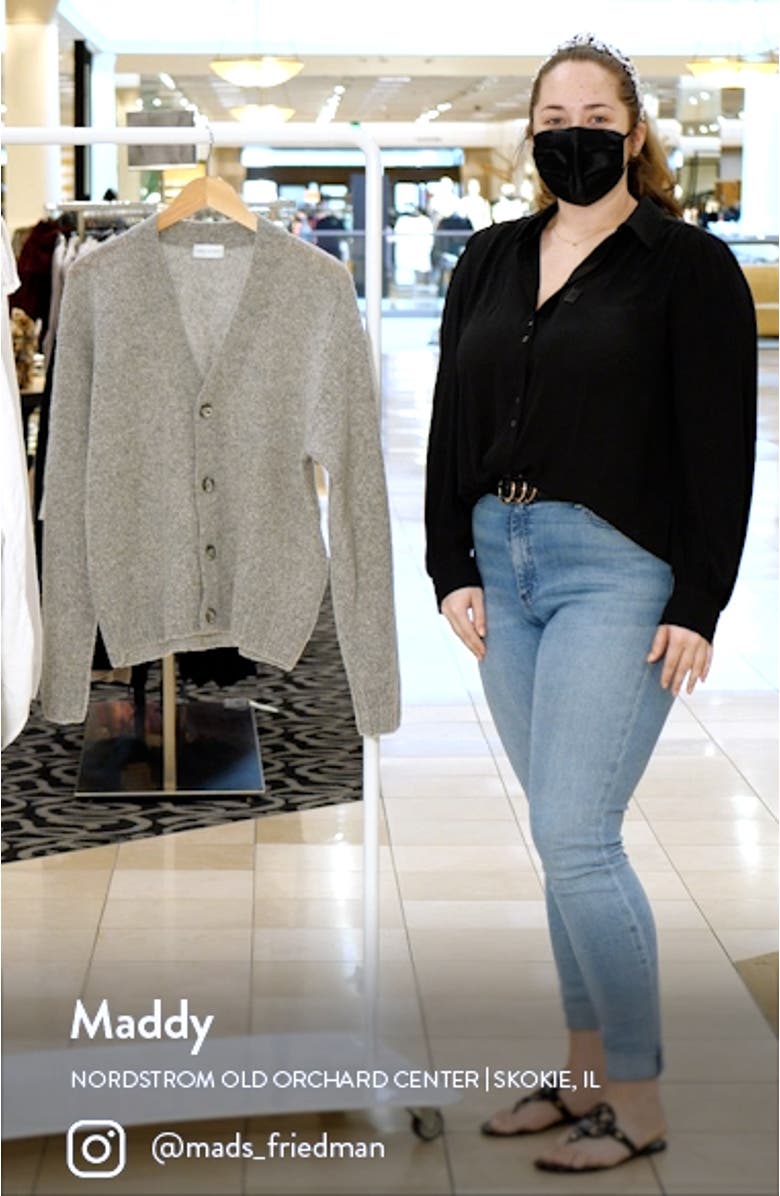 Powder Knit Wool Blend Cardigan Sweater, sales video thumbnail
