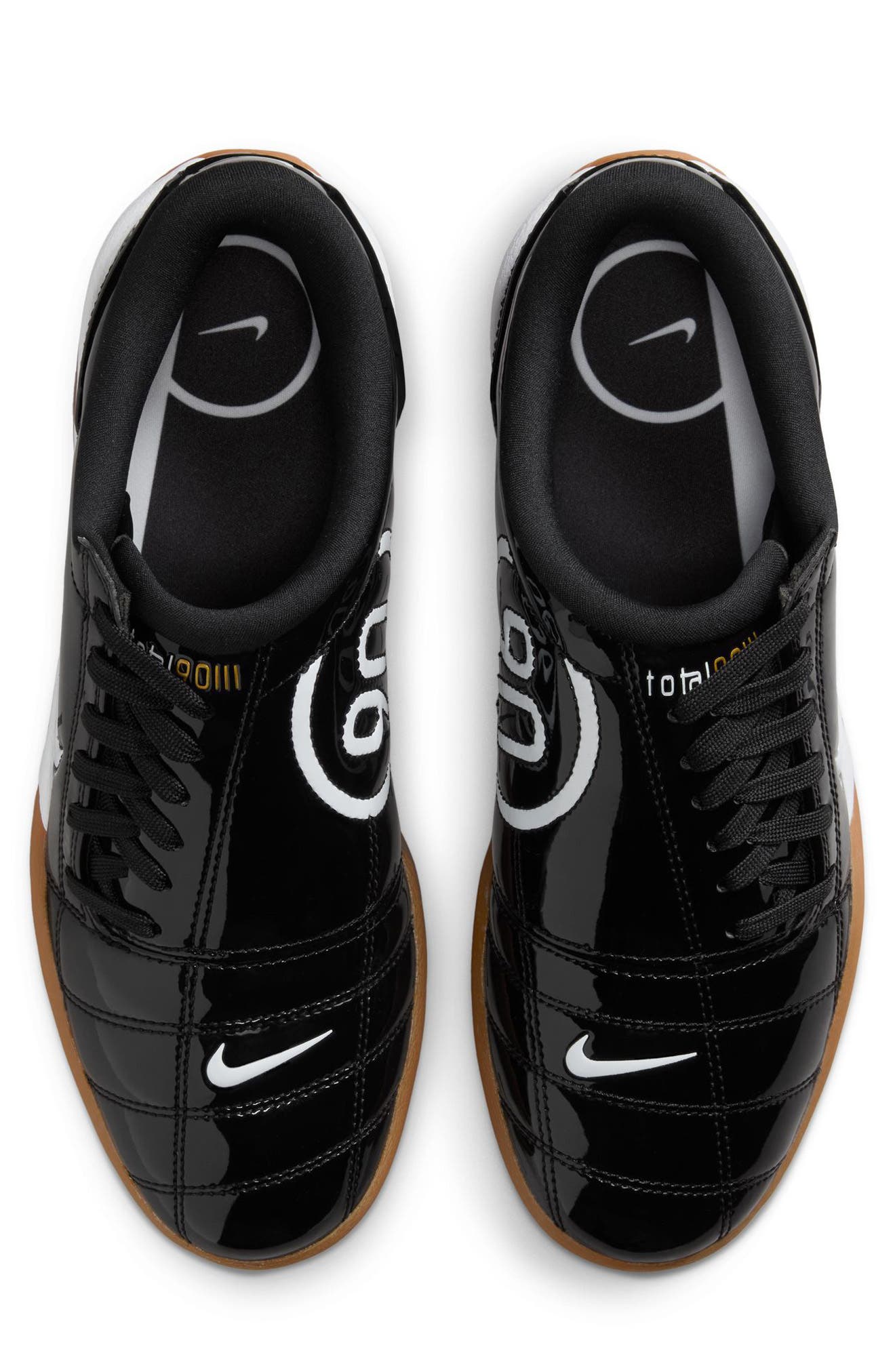 Nike Total 90 Soccer Sneaker, Alternate, color, Black/ White/ Metallic Gold