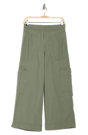 Shop Democracy Pull-on Cargo Pants In Lily Pad