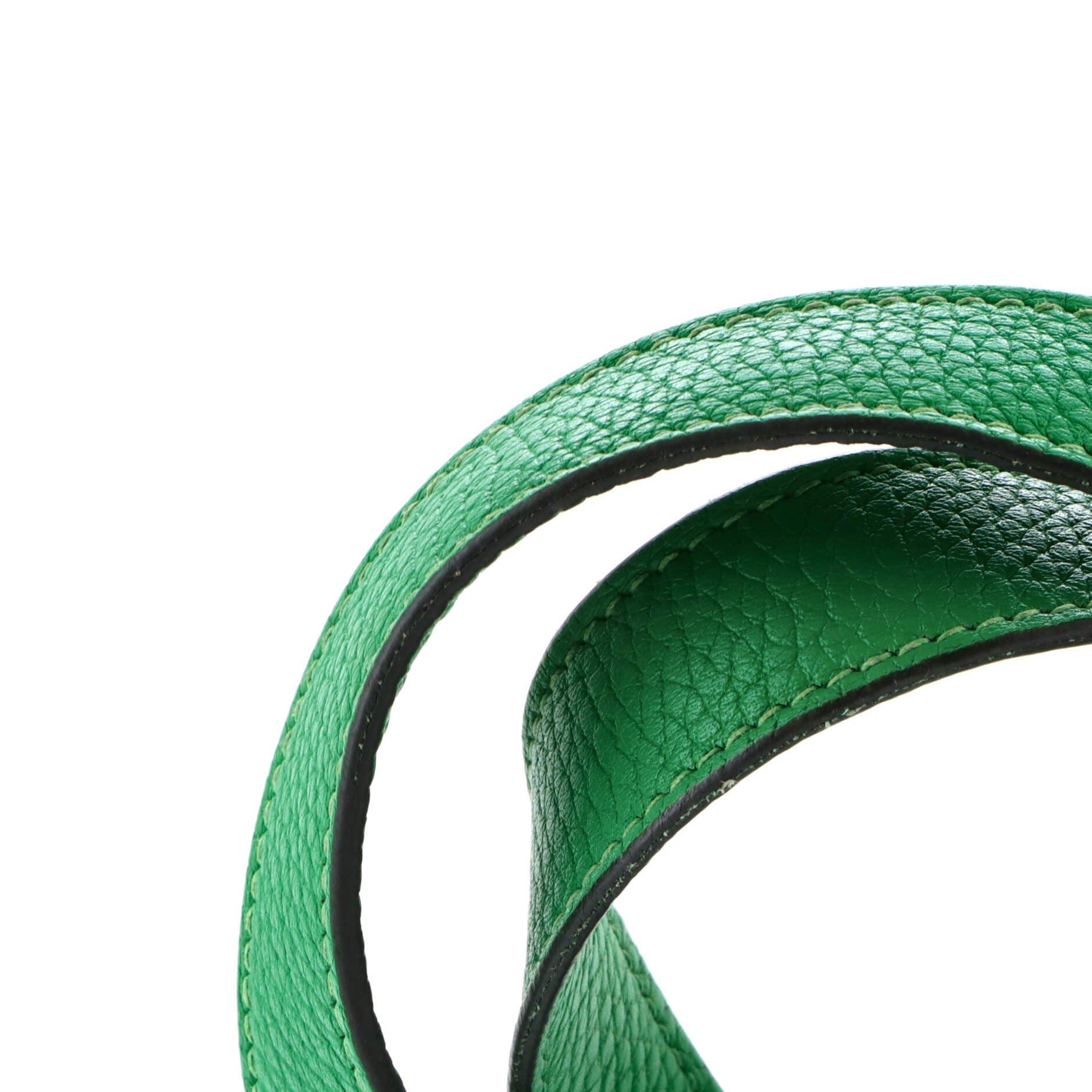 Pre-Owned Hermes Monochrome Picotin Lock Bag Clemence PM, Alternate, color, Green