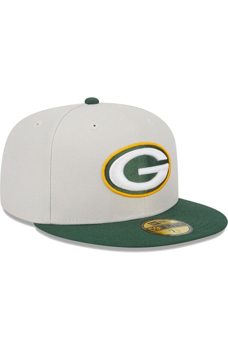 New Era Men's New Era Khaki/Green Green Bay Packers Super Bowl Champions Patch 59FIFTY Fitted Hat, Alternate, color, 
