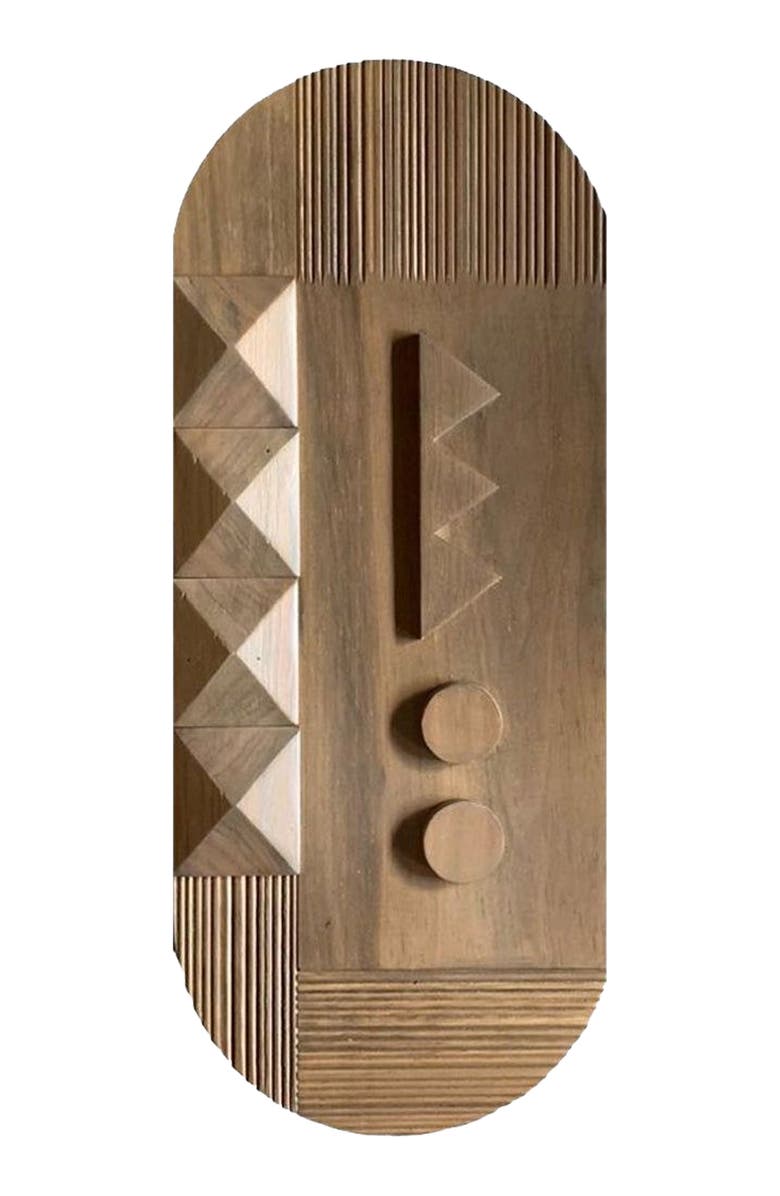 Meso Goods Planos II Wooden Wall Art, Main, color, Brown