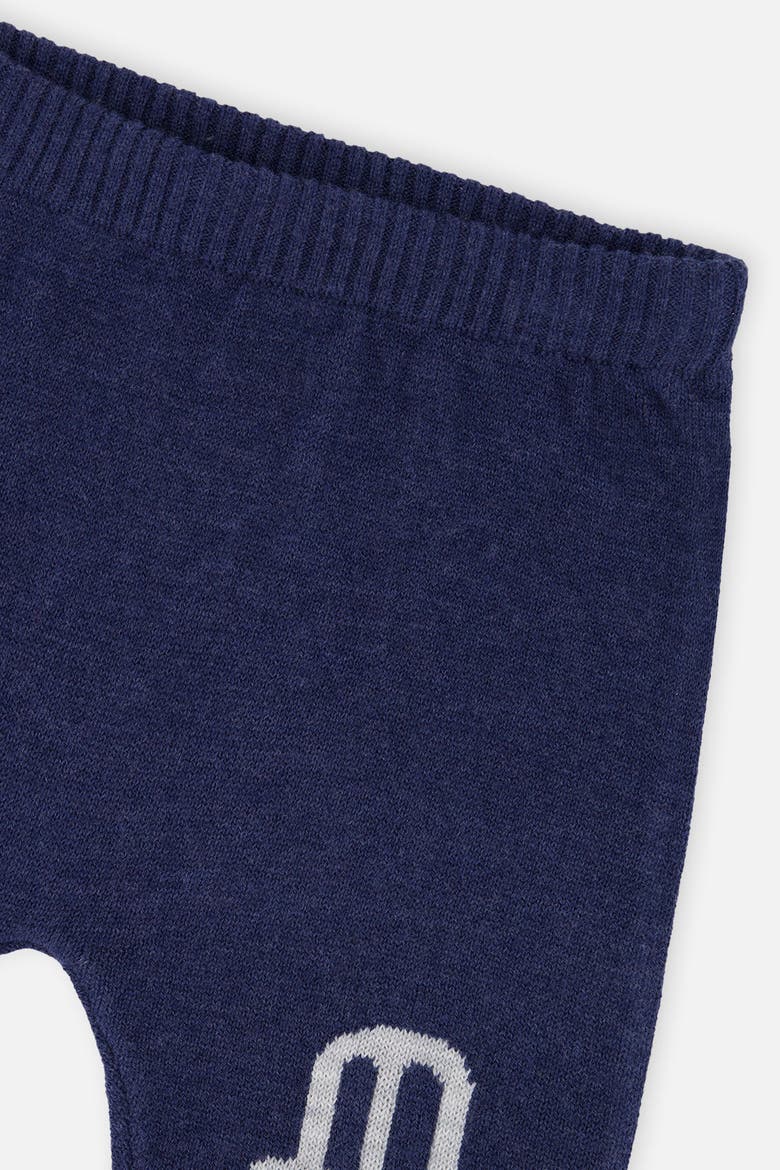 Knitted Car Intarsia Top and Elastic Waist Pants Set, Alternate, color, Blue and Orange