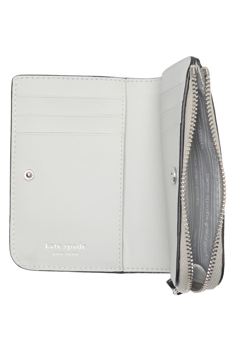 ava metallic zip bifold wallet, Alternate, color, SILVER MULTI