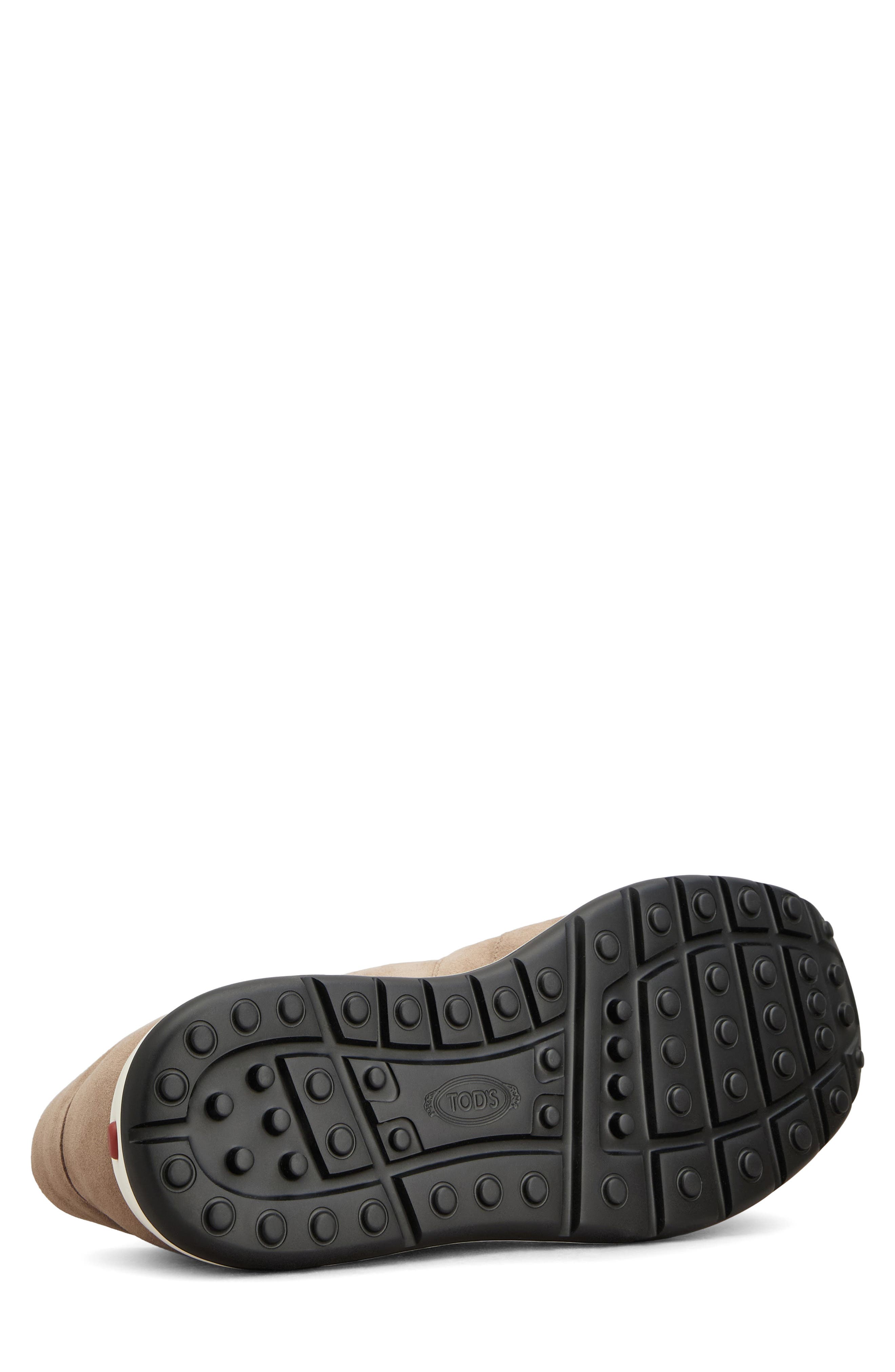 Elastic Lace Leather Sneaker, Alternate, color, CRETA CHIARO/ ARGILLA