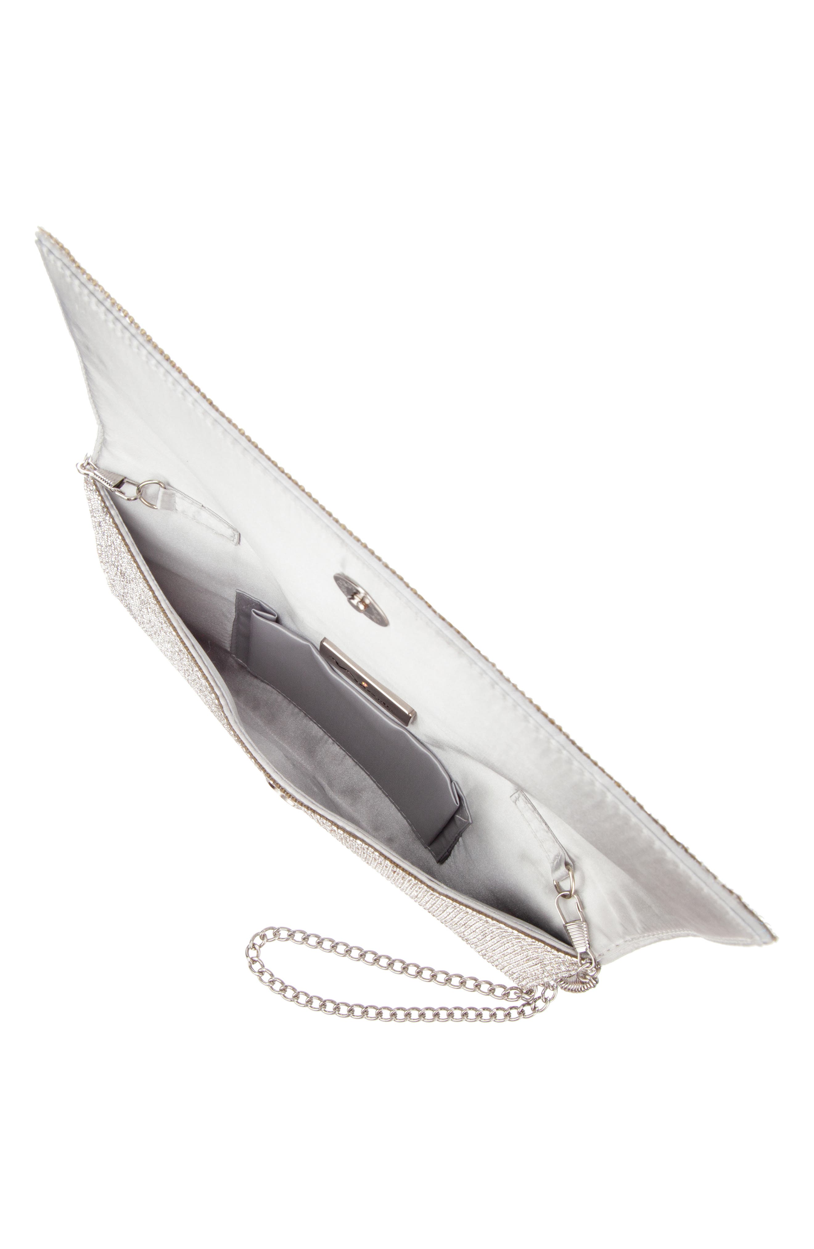 Crystal Clutch, Alternate, color, SILVER