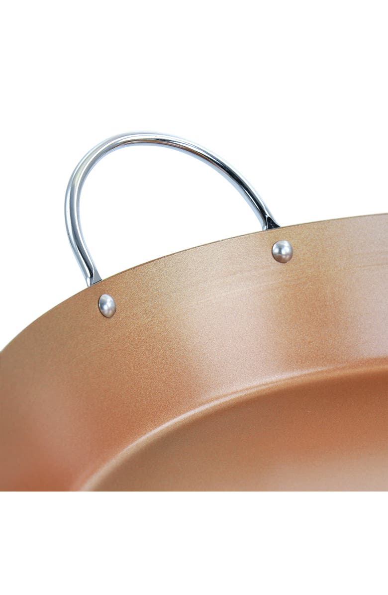 OSTER Stonefire Carbon Steel Nonstick 16 Inch Paella Pan, Alternate, color, Brown