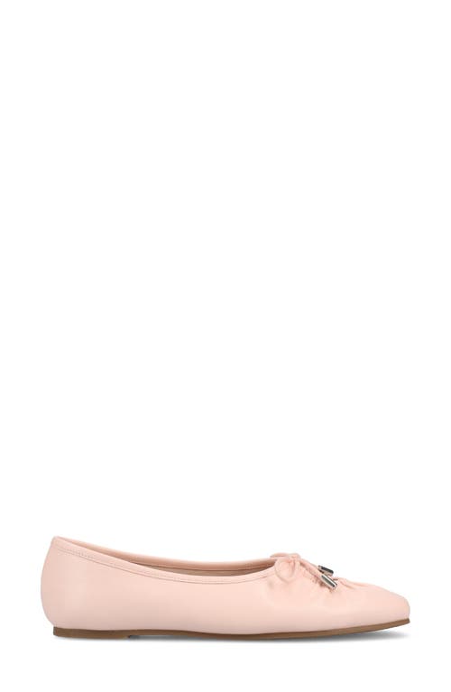 Journee Collection Callee Keyhole Square Toe Flat In Pink