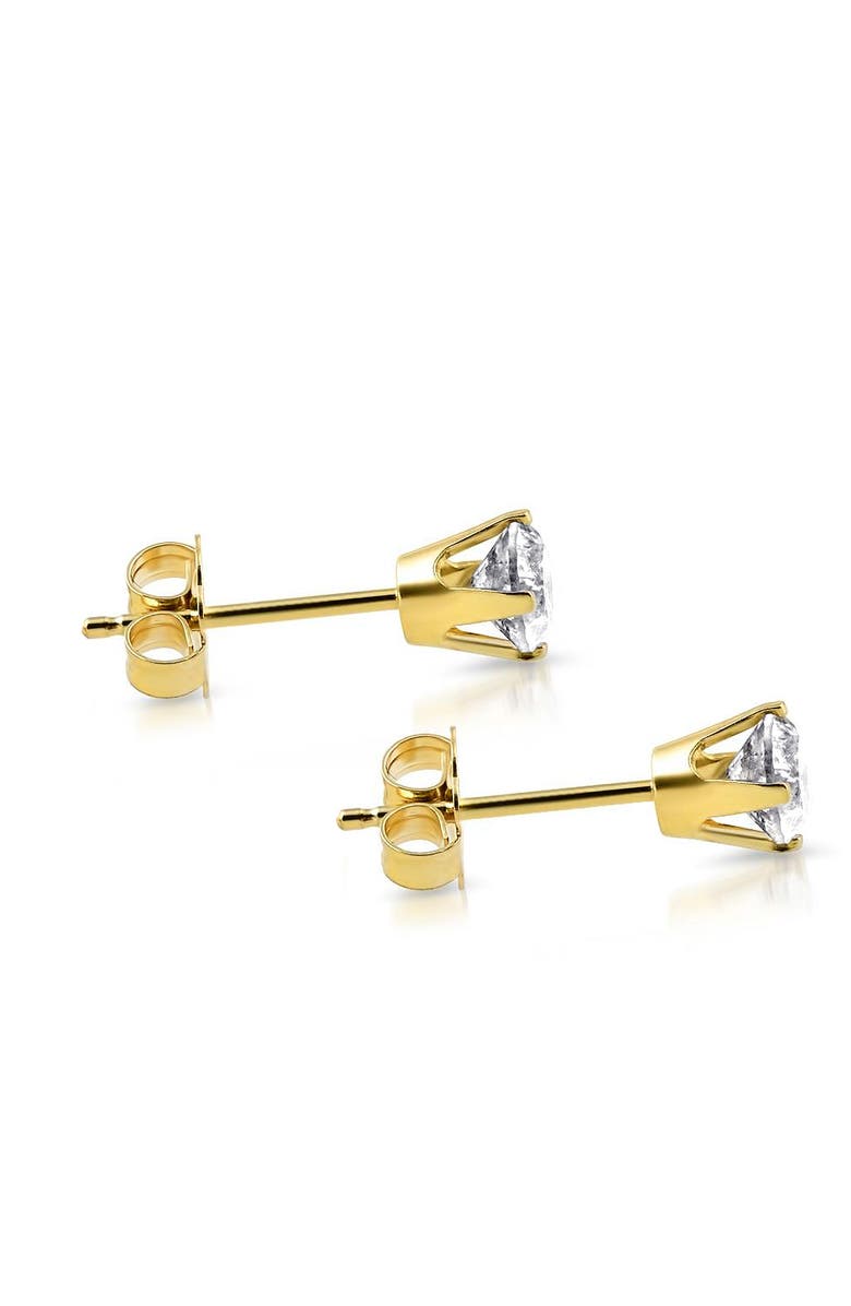 Bliss Diamond 1 CT. T.W. Natural Diamond Studs 14K or Gold, Alternate, color, 