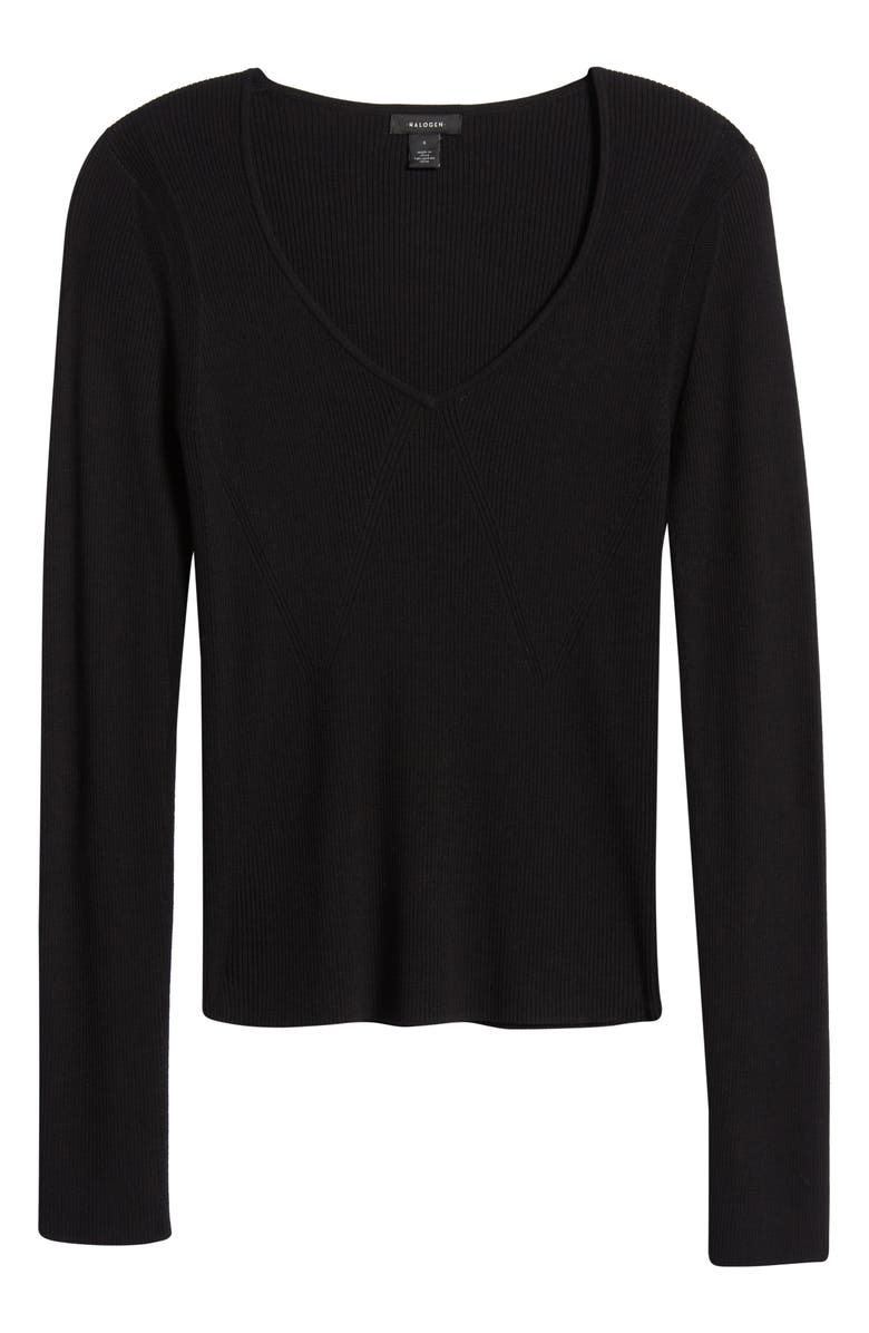 Halogen<sup>®</sup> V-Neck Sweater, Alternate, color,