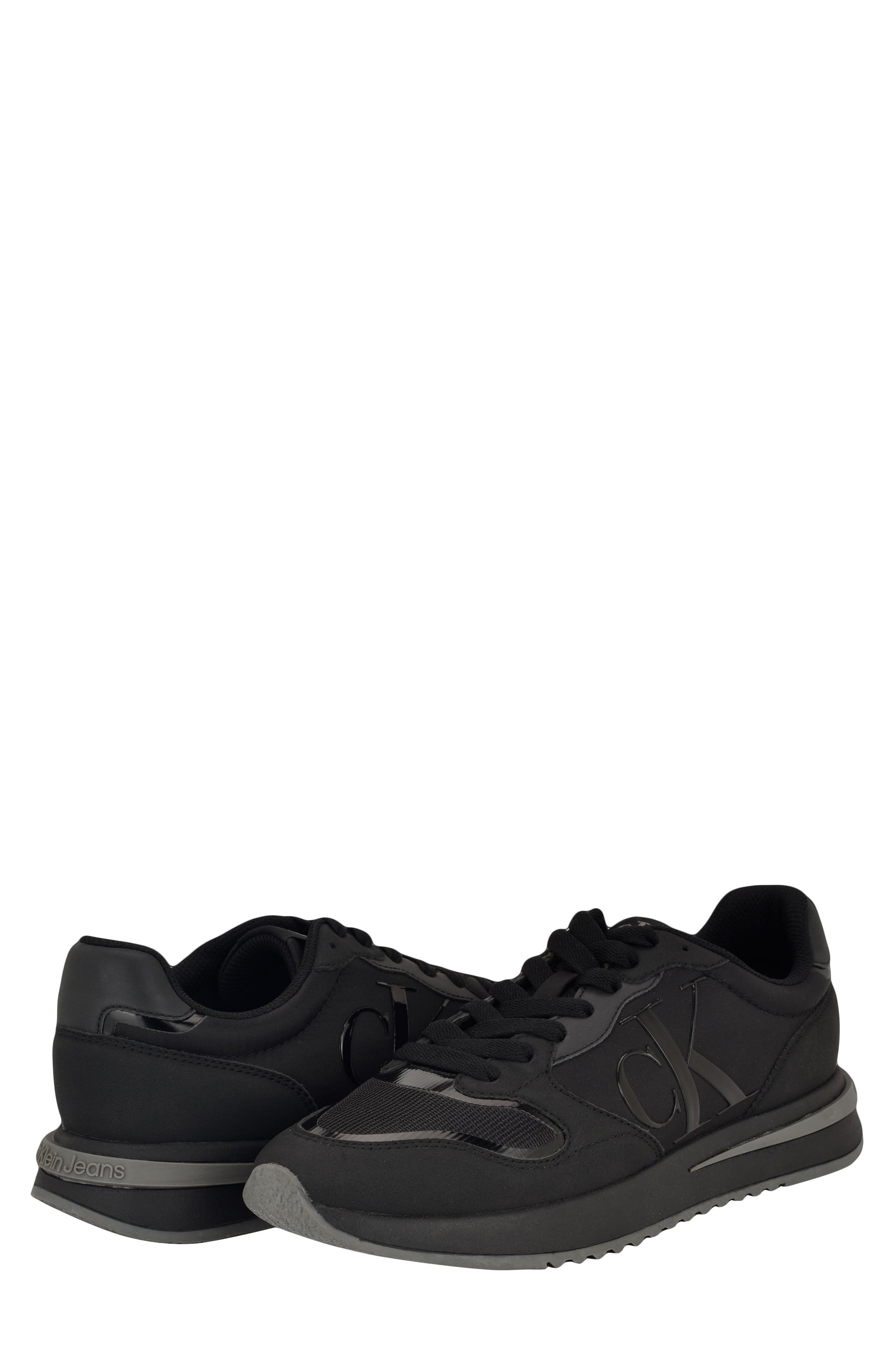 Portly Sneaker, Alternate, color, BLACK