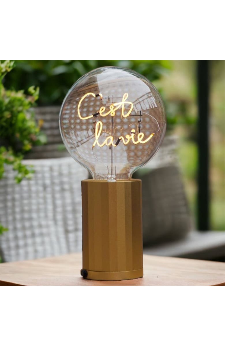 MITB Cest Lavie Portable Table Lamp, Alternate, color, Gold