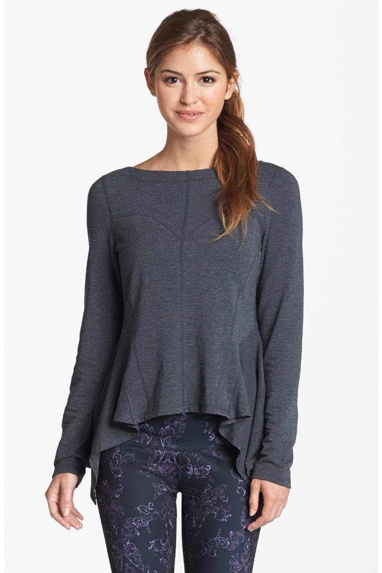 'Sibylla' Top, Alternate, color, HEATHER CHARCOAL