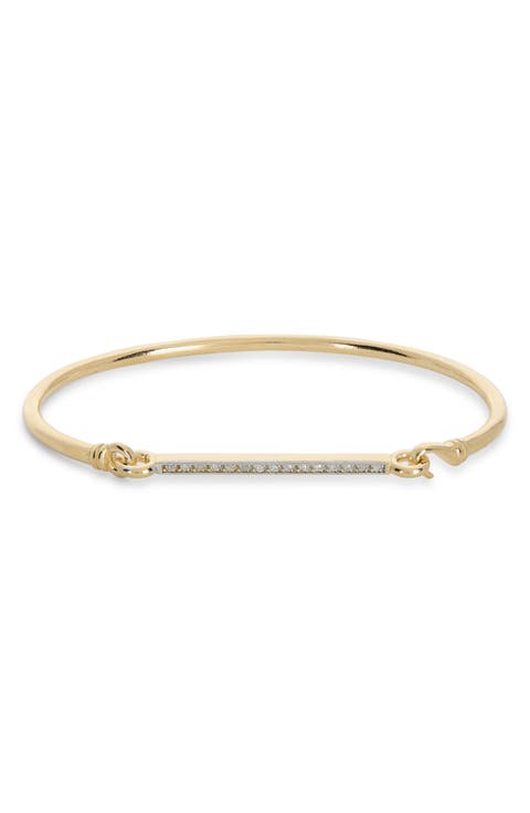 Diamond Bar Bangle Bracelet