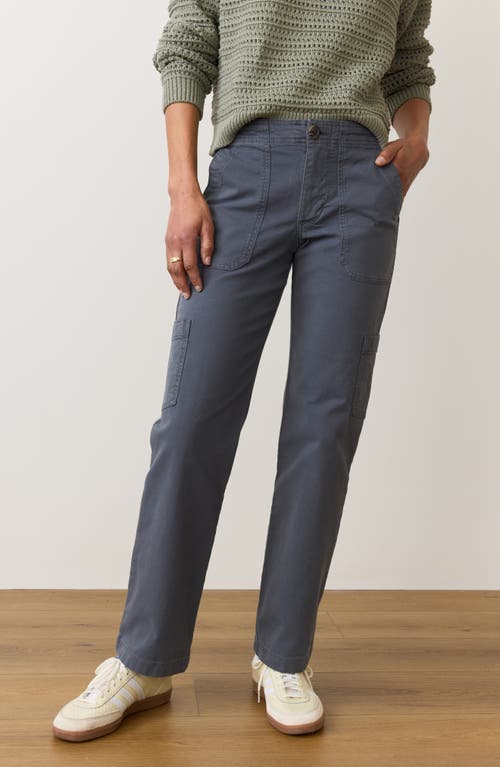 Shop Marine Layer Aria Straight Leg Cargo Pants In India Ink