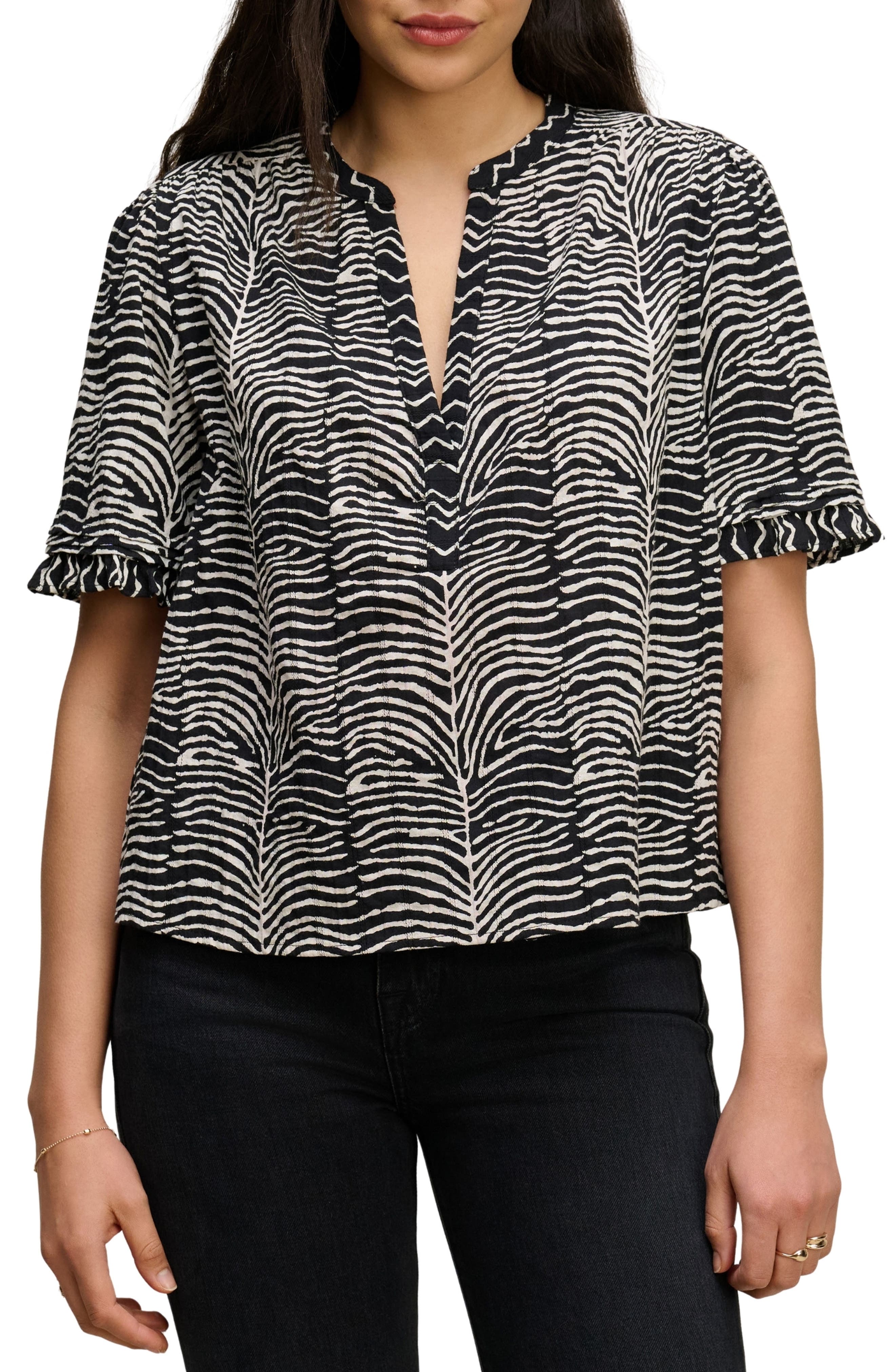Freeda Zebra Print Top