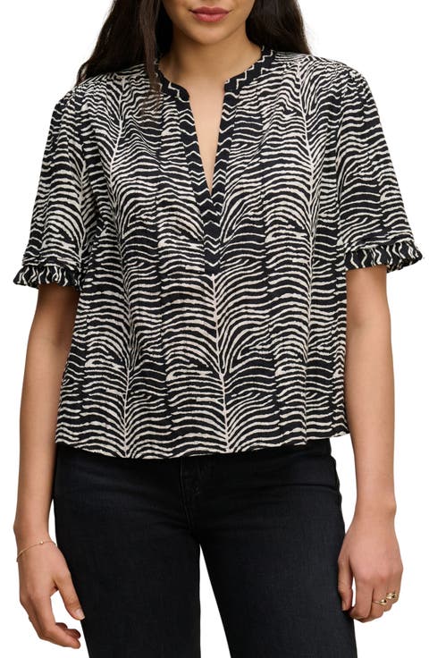 Freeda Zebra Print Top