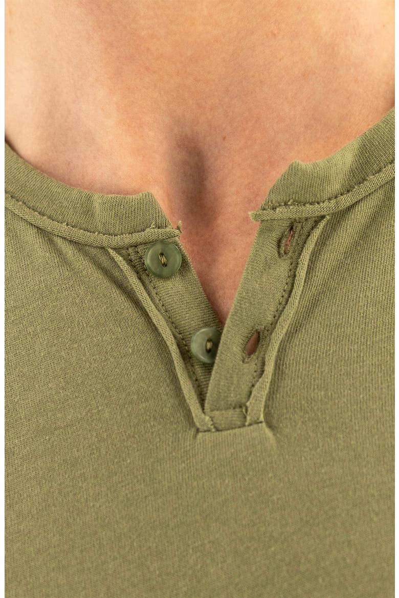 Short Sleeve Henley, Alternate, color, OIL GREEN