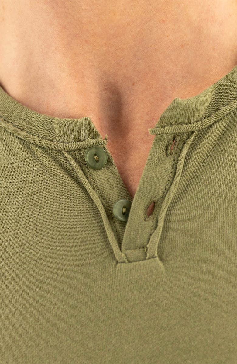 Devil-Dog Dungarees Short Sleeve Henley, Alternate, color, Oil Green